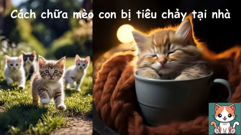 Cách chữa mèo con bị tiêu chảy tại nhà